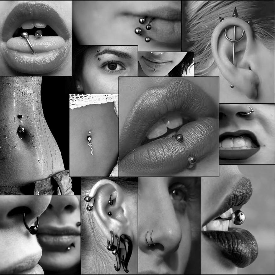 Ukážka piercingu